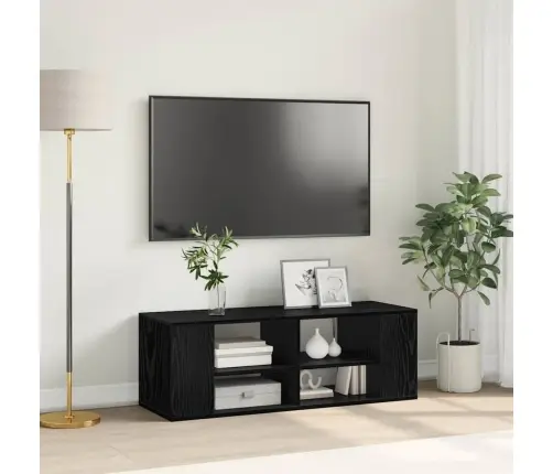 Pakabinama Televizoriaus Spinta Juoda Ąžuolo 102 X 35 X 35 Cm Pakabinama Televizoriaus Spinta Juoda Ąžuolo 102 X 35 X 35 Cm