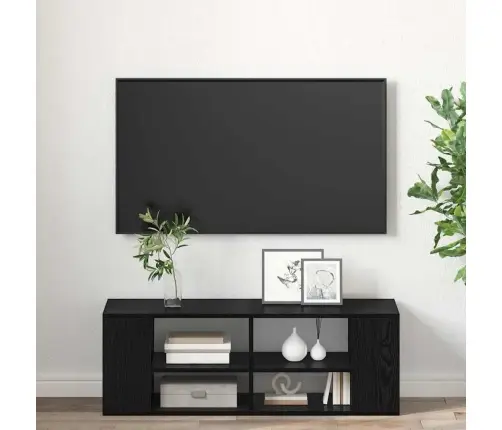 Pakabinama Televizoriaus Spinta Juoda Ąžuolo 102 X 35 X 35 Cm Pakabinama Televizoriaus Spinta Juoda Ąžuolo 102 X 35 X 35 Cm