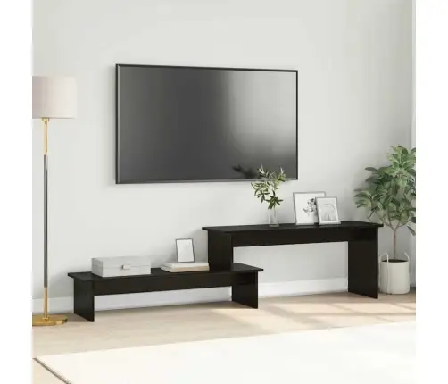 Televizoriaus Spintelė Juoda Ąžuolo 180 X 30 X 43 Cm