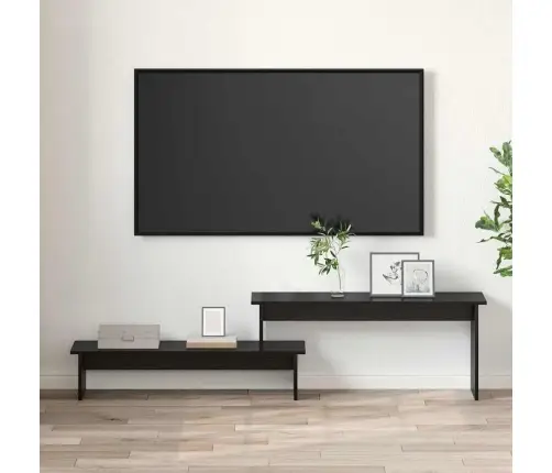 Televizoriaus Spintelė Juoda Ąžuolo 180 X 30 X 43 Cm