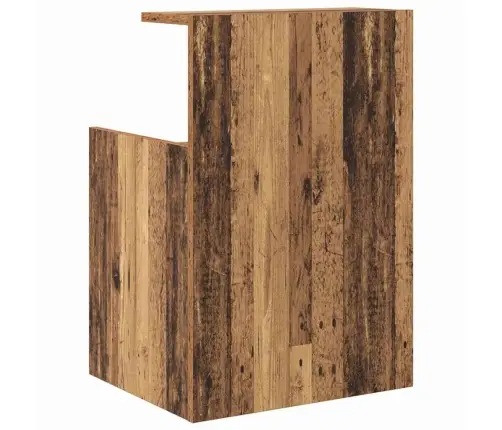 Gultas Skapis Veca Koka 40 X 35 X 60 Cm Kokskaidu Plāksne Vidaxl