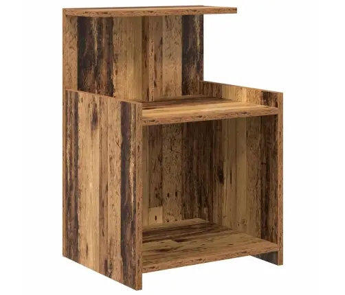 Gultas Skapis Veca Koka 40 X 35 X 60 Cm Kokskaidu Plāksne Vidaxl