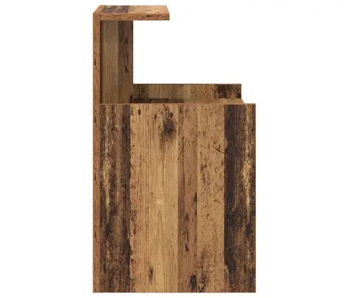 Naktsgaldiņi - 2 Komplekts - Vecais Koks - 40 X 35 X 60 Cm - Inženierijas Koks Vidaxl