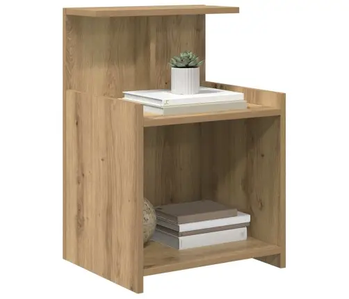 Gultas Skapīši - 2 Gab. Amatniecības Ozols, 40 X 35 X 60 Cm, Izgatavoti No Inženierijas Koka Vidaxl