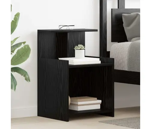 Naktsgaldiņš Melnā Ozola Krāsā - 40 X 35 X 60 Cm Vidaxl