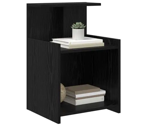 Naktsgaldiņš Melnā Ozola Krāsā - 40 X 35 X 60 Cm Vidaxl