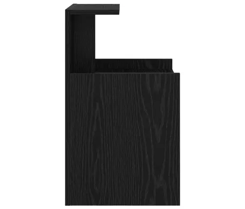 Naktsgaldiņš Melnā Ozola Krāsā - 40 X 35 X 60 Cm Vidaxl