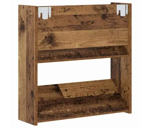 Sienas Apavu Skapji Veca Koka 60 X 18 X 60 Cm Inženierijas Koks Vidaxl