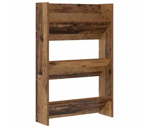 Sienas Apavu Skapji Ar Plauktu Cits 2 Pcs Veca Koka 60 X 18 X 60 Cm Vidaxl