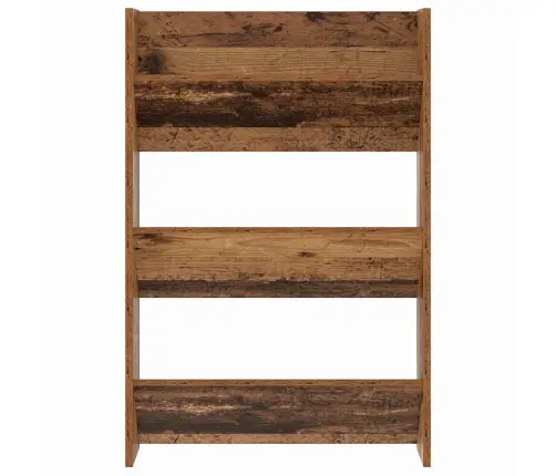 Sienas Apavu Skapji Ar Plauktu Cits 2 Pcs Veca Koka 60 X 18 X 60 Cm Vidaxl