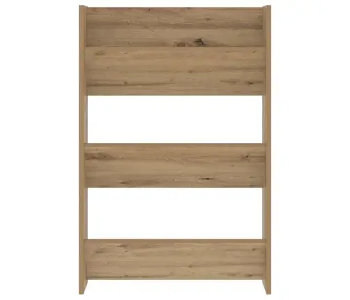 Sienas Apavu Skapji Ar Plauktu Cits Amatnieku Ozola 60 X 18 X 60 Cm Vidaxl