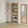 Sienas Apavu Skapji 2 Pcs Amatnieku Ozola 60 X 18 X 60 Cm Vidaxl