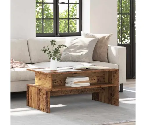 Kafijas Galdiņš Veca Koka 90 X 55 X 42.5 Cm Inženierijas Koks Vidaxl