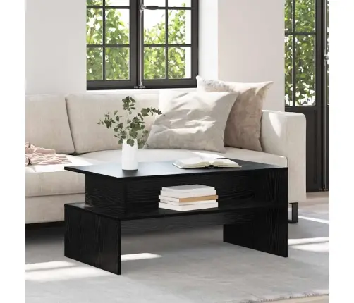 Kavos Staliukas Juoda Ąžuolo 90 X 55 X 42,5 Cm Apdirbta Mediena Kavos Staliukas Juoda Ąžuolo 90 X 55 X 42,5 Cm Apdirbta Mediena