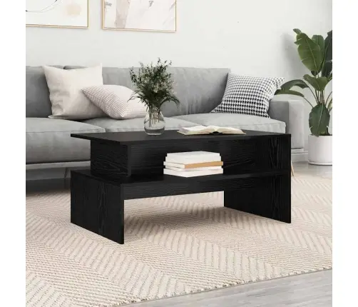 Kavos Staliukas Juoda Ąžuolo 90 X 55 X 42,5 Cm Apdirbta Mediena Kavos Staliukas Juoda Ąžuolo 90 X 55 X 42,5 Cm Apdirbta Mediena