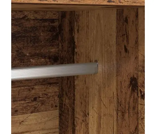 Garderoobikapp Uksega Vana Puit 82,5 X 51,5 X 180 Cm Tehispuit