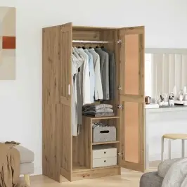 Skapis Artisian Oak 82.5 X 51.5 X 180 Cm Inženierijas Koks Vidaxl