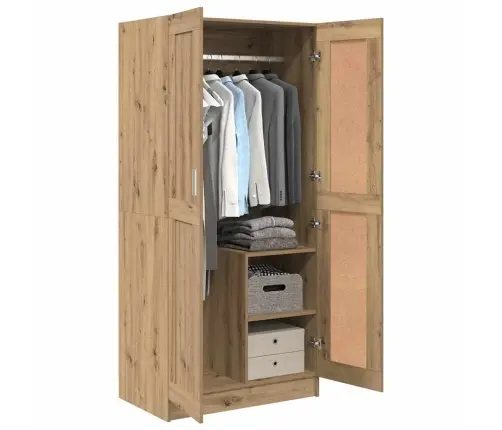 Skapis Artisian Oak 82.5 X 51.5 X 180 Cm Inženierijas Koks Vidaxl