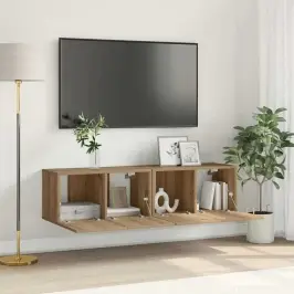 Televizora Skapīša 2 Pcs Brūna 60 X 30 X 30 Cm Vidaxl