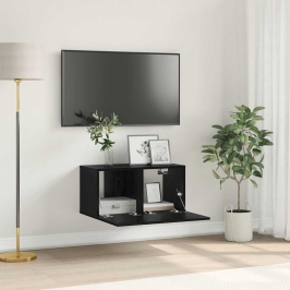Televizora Skapīša Melna 60 X 30 X 30 Cm Inženierijas Koks Vidaxl