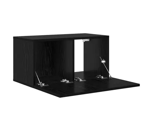 Telerikapp Must 60 X 30 X 30 Cm Tehispuit Telerikapp Must 60 X 30 X 30 Cm Tehispuit