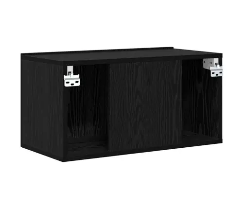 Telerikapp Must 60 X 30 X 30 Cm Tehispuit Telerikapp Must 60 X 30 X 30 Cm Tehispuit