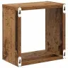 Sieninės Lentynos Su Lentyna 2 Pcs Sena Mediena 26 X 15 X 26 Cm Sieninės Lentynos Su Lentyna 2 Pcs Sena Mediena 26 X 15 X 26 Cm