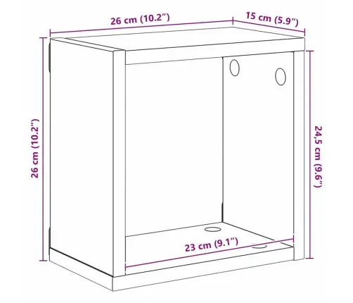 Sieninės Lentynos Su Lentyna 2 Pcs Sena Mediena 26 X 15 X 26 Cm Sieninės Lentynos Su Lentyna 2 Pcs Sena Mediena 26 X 15 X 26 Cm