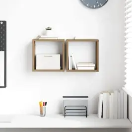 Sienas Plaukts Ar Plauktu Artisānā Ozols Inženierijas Koks Vidaxl