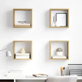 Sieninės Lentynos 4 Pcs Meistro Ąžuolas 26 X 15 X 26 Cm