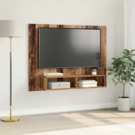 Sienas Tv Skapis Vecs Koks 120 X 23.5 X 90 Cm Inženierijas Koks Vidaxl