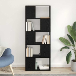 Izklaides Centrs Melna 60 X 24 X 155 Cm Inženierijas Koks Vidaxl
