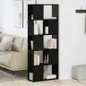 Plaukts Melns Ozols Inženierijas Koks 60 X 24 X 155 Cm Vidaxl