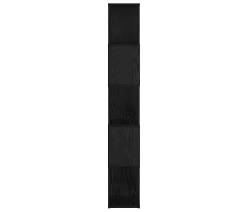 Plaukts Melns Ozols Inženierijas Koks 60 X 24 X 155 Cm Vidaxl