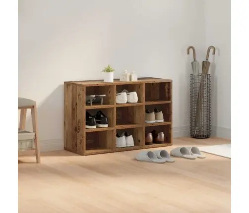 Apavu Skapis Vecs Koks 103X30X51 Cm Inženierijas Koks Vidaxl