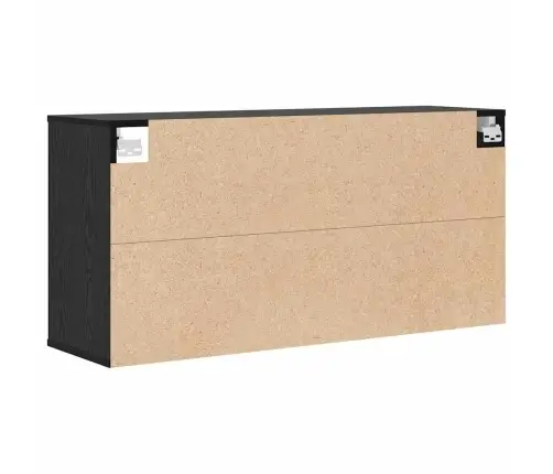 Apavu Skapis Melns Ozols 103X30X51 Cm Inženierijas Koks Vidaxl