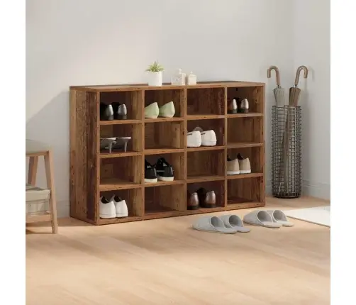 Apavu Skapis Vecs Koks 103X30X51 Cm Inženierijas Koks Vidaxl