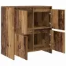 Puse Ar Durvīm Vecs Koks 70 X 41 X 75 Cm Inženierijas Koks Vidaxl