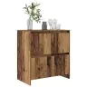Puse Ar Durvīm Vecs Koks 70 X 41 X 75 Cm Inženierijas Koks Vidaxl