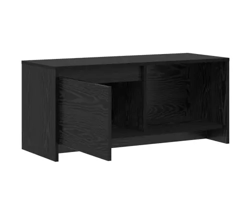 Televizora Stends Melns Ozols Inženierijas Koks Vidaxl