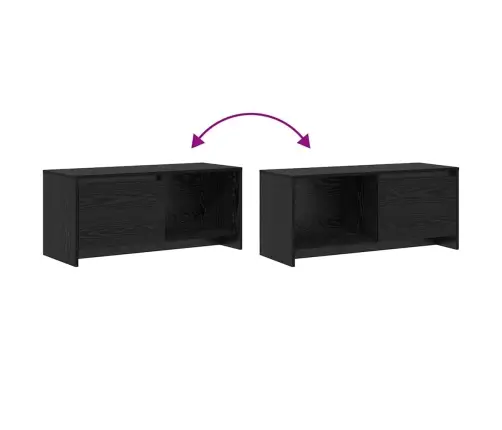 Televizora Stends Melns Ozols Inženierijas Koks Vidaxl