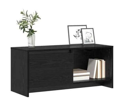 Televizora Stends Melns Ozols Inženierijas Koks Vidaxl