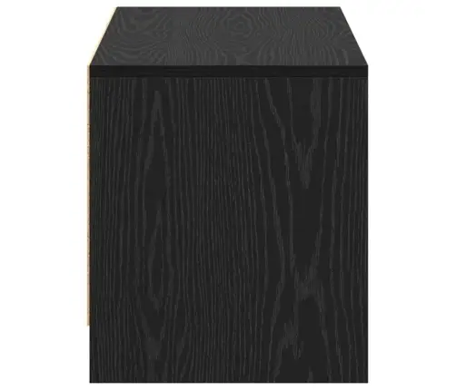 Televizora Stends Melns Ozols Inženierijas Koks Vidaxl