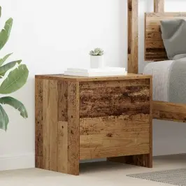 Nakts Skapītis Vecs Koks 45 X 34 X 44.5 Cm Inženierijas Koks Vidaxl