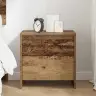 Nakts Skapītis Veca Koka 45 X 34 X 44.5 Cm Inženierijas Koks Vidaxl