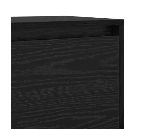 Nakts Skapītis Melns Ozols 45 X 34 X 44.5 Cm Inženierijas Koks Vidaxl