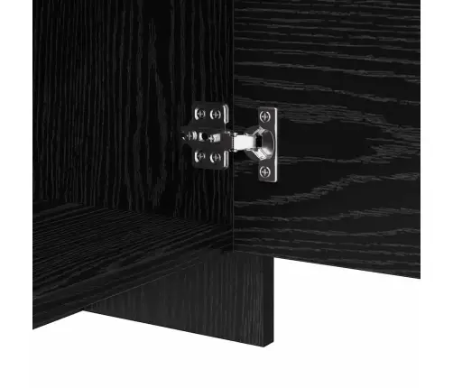 Nakts Skapītis Melns Ozols 45 X 34 X 44.5 Cm Inženierijas Koks Vidaxl