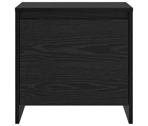 Nakts Skapītis Melns Ozols 45 X 34 X 44.5 Cm Inženierijas Koks Vidaxl