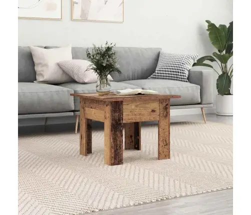 Kafijas Galdiņš Vecs Koks 55 X 55 X 42 Cm Inženierijas Koks Vidaxl