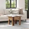 Kafijas Galdiņš Vecs Koks 55 X 55 X 42 Cm Inženierijas Koks Vidaxl